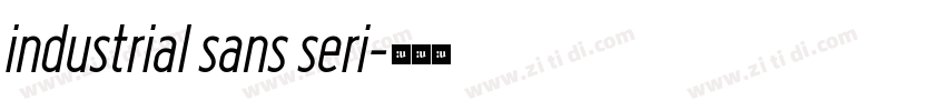 industrial sans seri字体转换